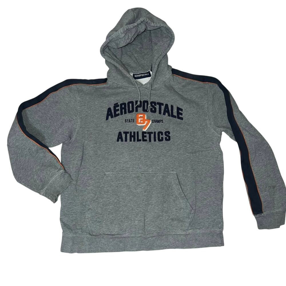 Vintage y2k preppy Aeropostale Athletics Embroidered stitched hoodie men  large